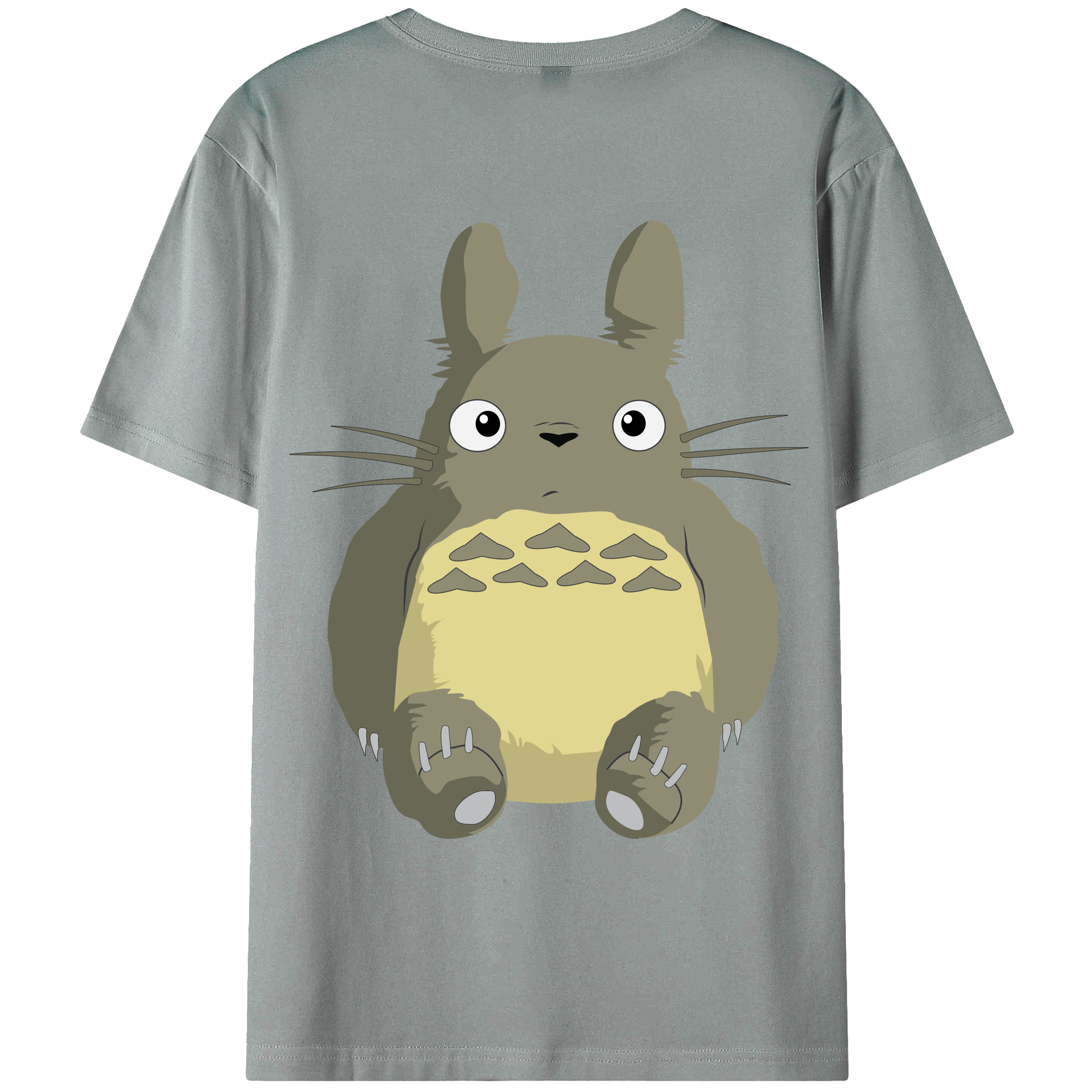 （画像用） となりのトトロ 草壁メイ 草壁サツキ My Neighbor Totoro Satsuki Kusakabe Mei Kusakabe 綿100％ メンズ半袖Tシャツ（バックプリント） 通気性